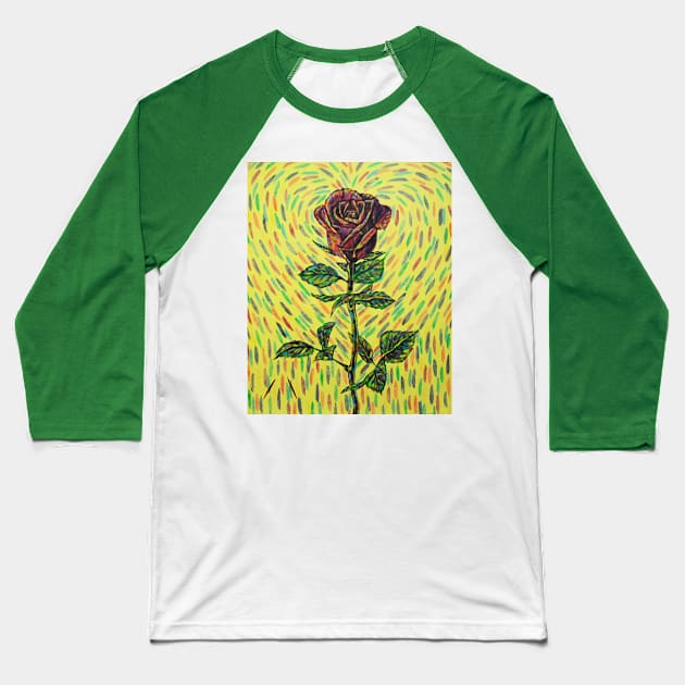 Rose Baseball T-Shirt by lampkin